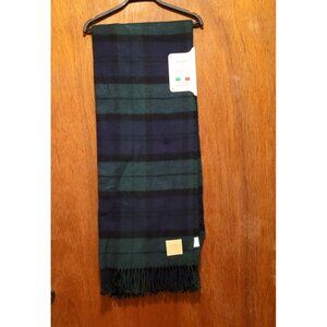 Throw Blanket Nido Notte Italia Green Navy 51''x 67'' Italy New